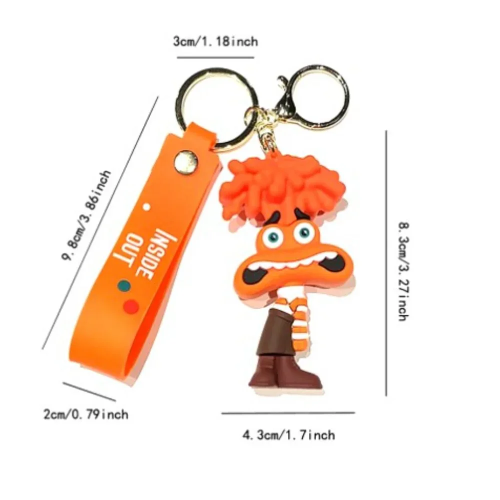 Inside Out 2 Character Figure Keychain Set 5 Pieces
